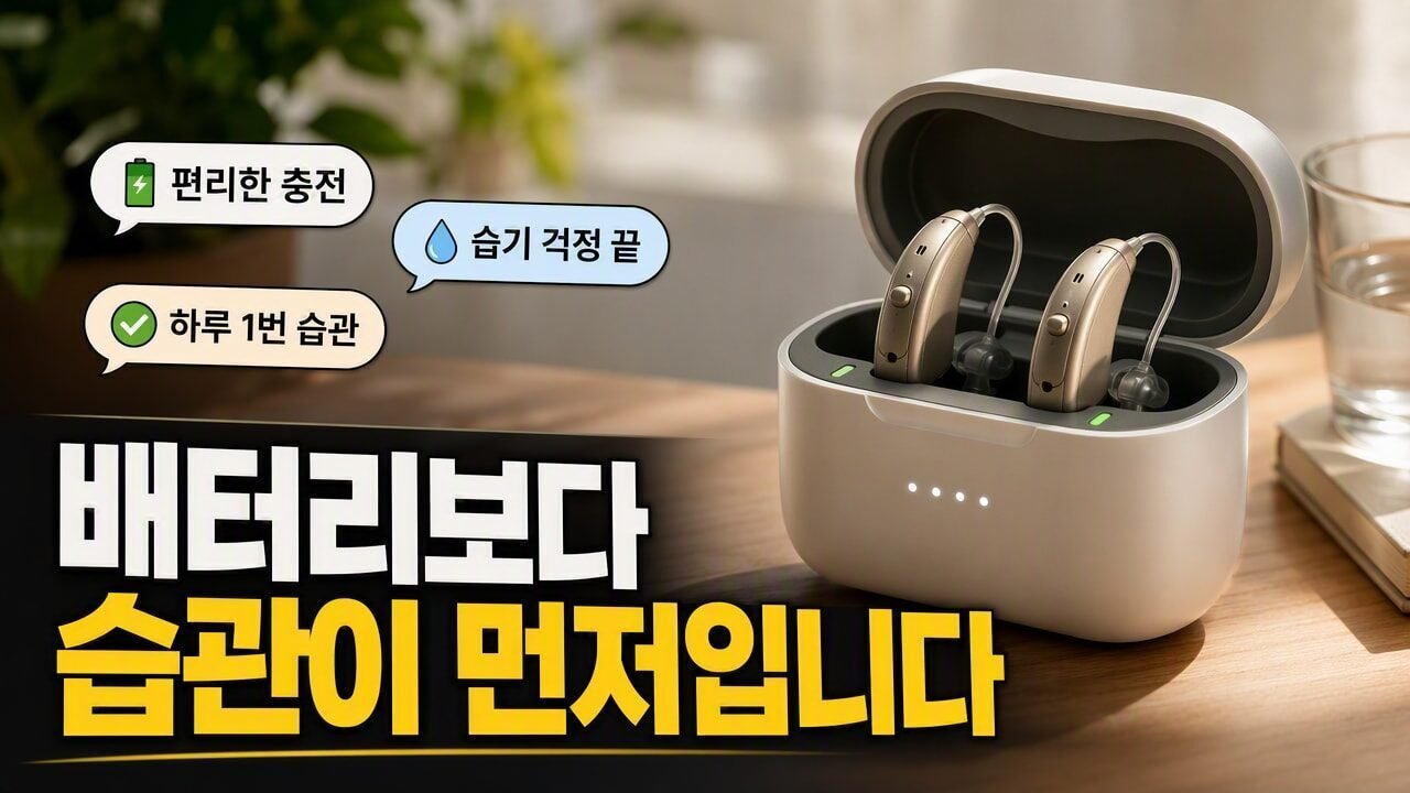보청기 배터리 잔량이 빨리 줄어드는 날, 건전지·충전식보다 먼저 확인할 습관 체크
