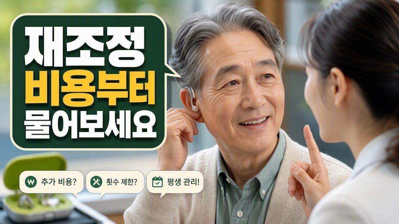 보청기 상담 전에 준비하면 좋은 질문 7개, 재조정 비용과 만족도를 가르는 포인트