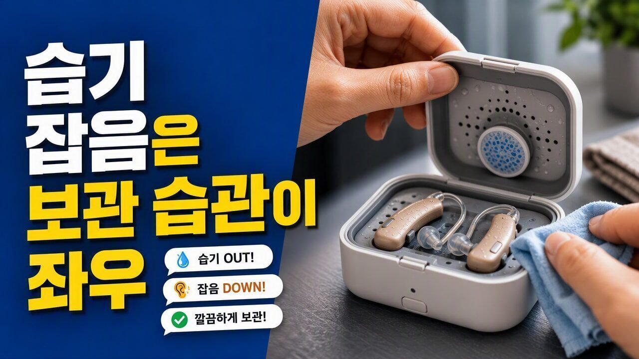 보청기 통풍(습기) 문제로 잦은 잡음이 생긴다면? 이어팁·필터보다 먼저 바꿔볼 보관 습관