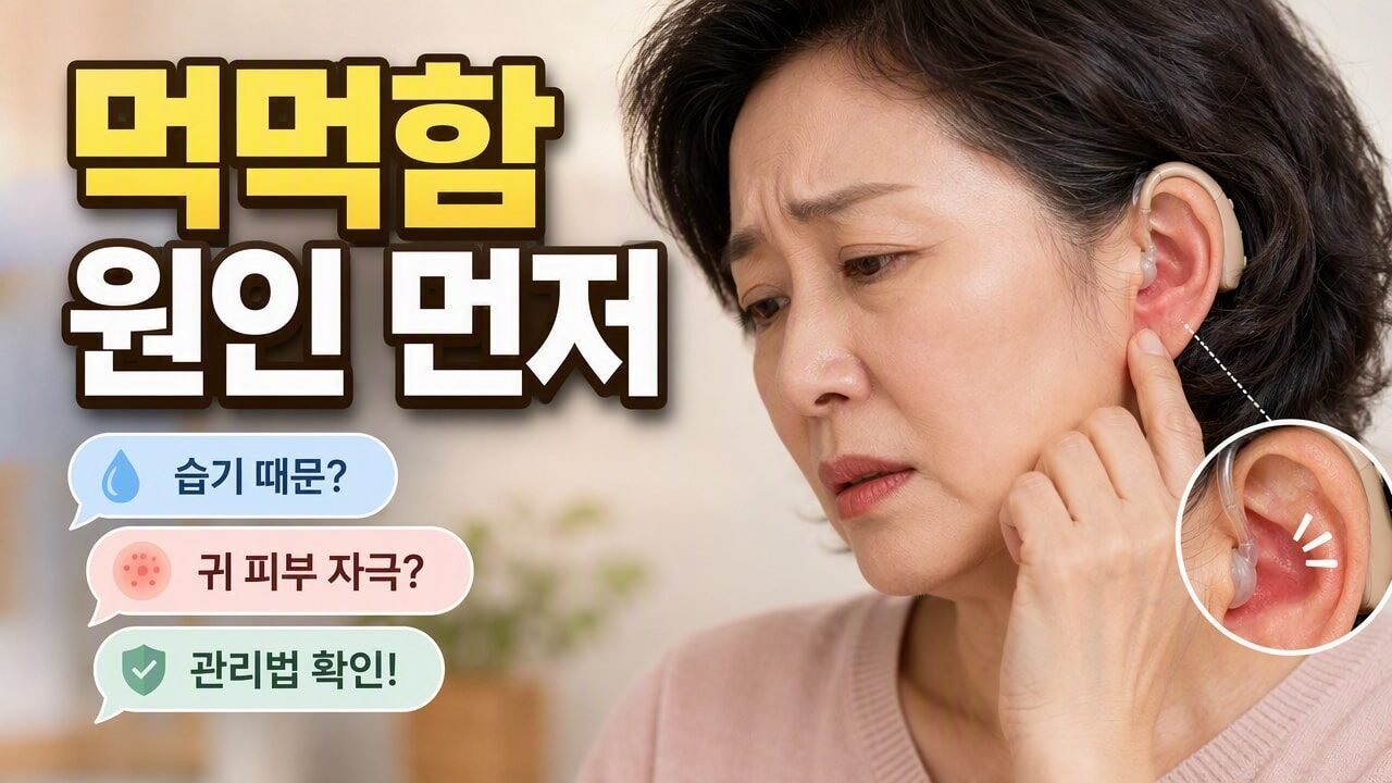 귀가 먹먹해지는 난청 보청기 조합, 이어몰드 재질보다 먼저 점검할 피부·염증 신호 구분법