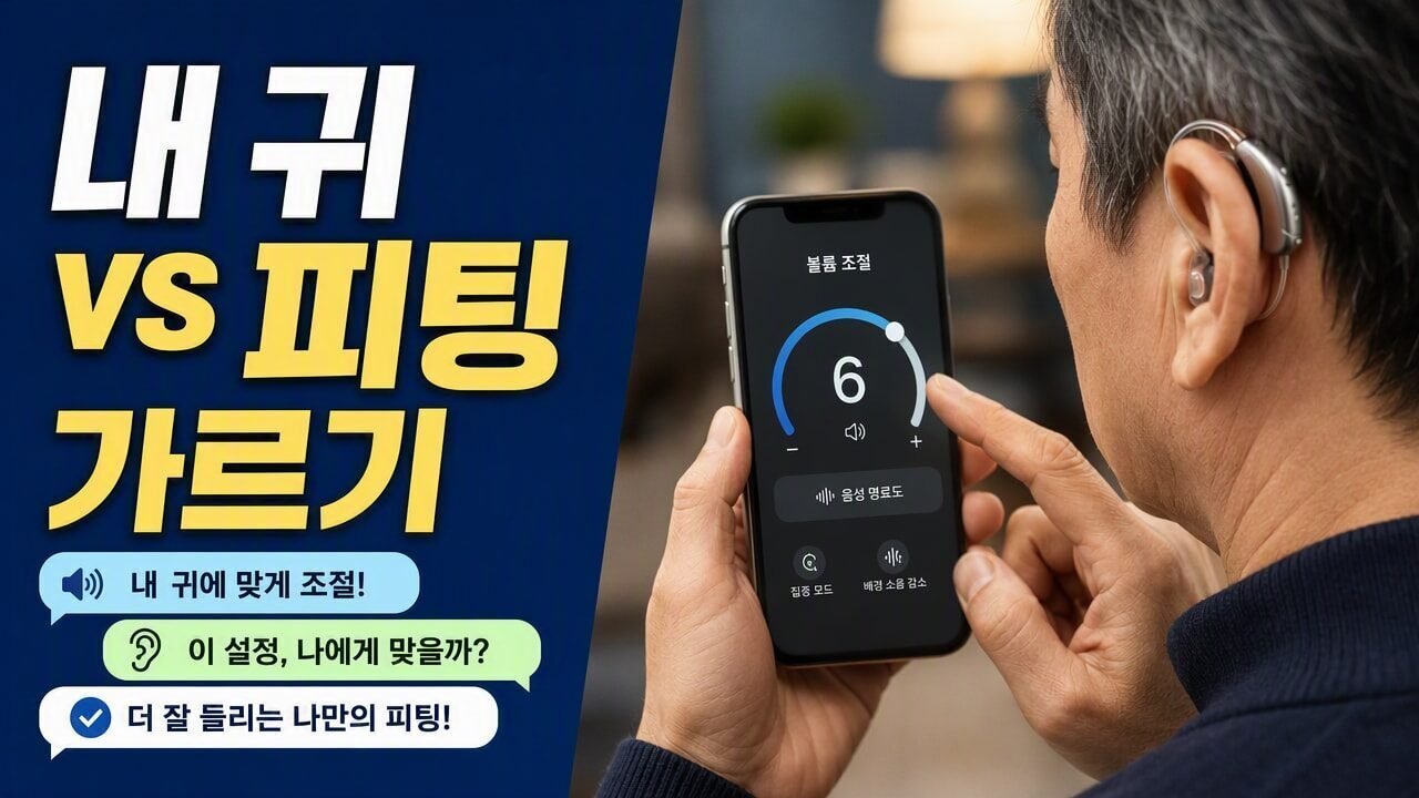 보청기 볼륨을 올려도 시원치 않을 때, ‘내 귀’ 문제인지 ‘피팅’ 문제인지 가르는 체크 질문 6개