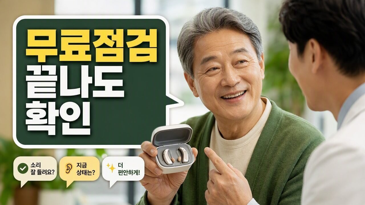 보청기 무료 점검 기간이 끝났는데도 소리가 계속 불편하다면? 재조정보다 먼저 확인할 항목