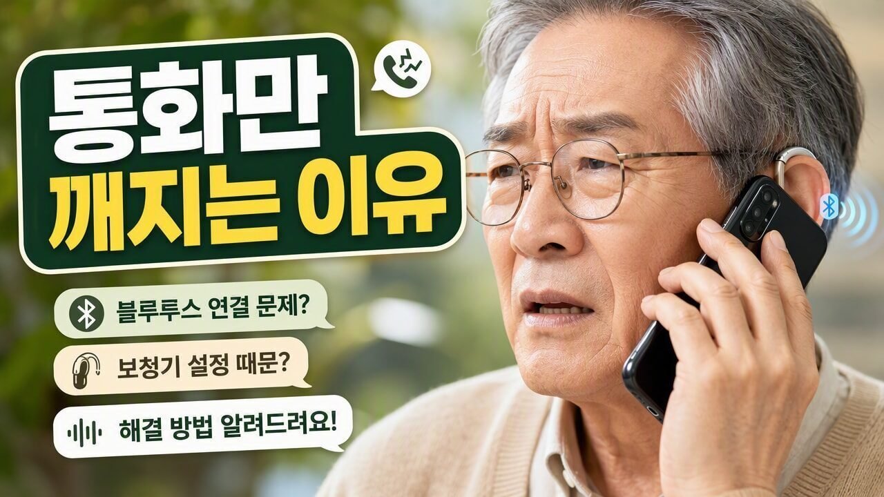 보청기 착용 후 휴대폰 통화할 때만 소리가 깨질 때, 리셋 전에 확인할 설정 차이