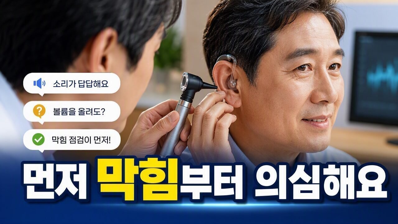 보청기 적응 기간 끝났는데도 말소리가 답답하게 들릴 때, 바로 의심할 5가지 점검 순서